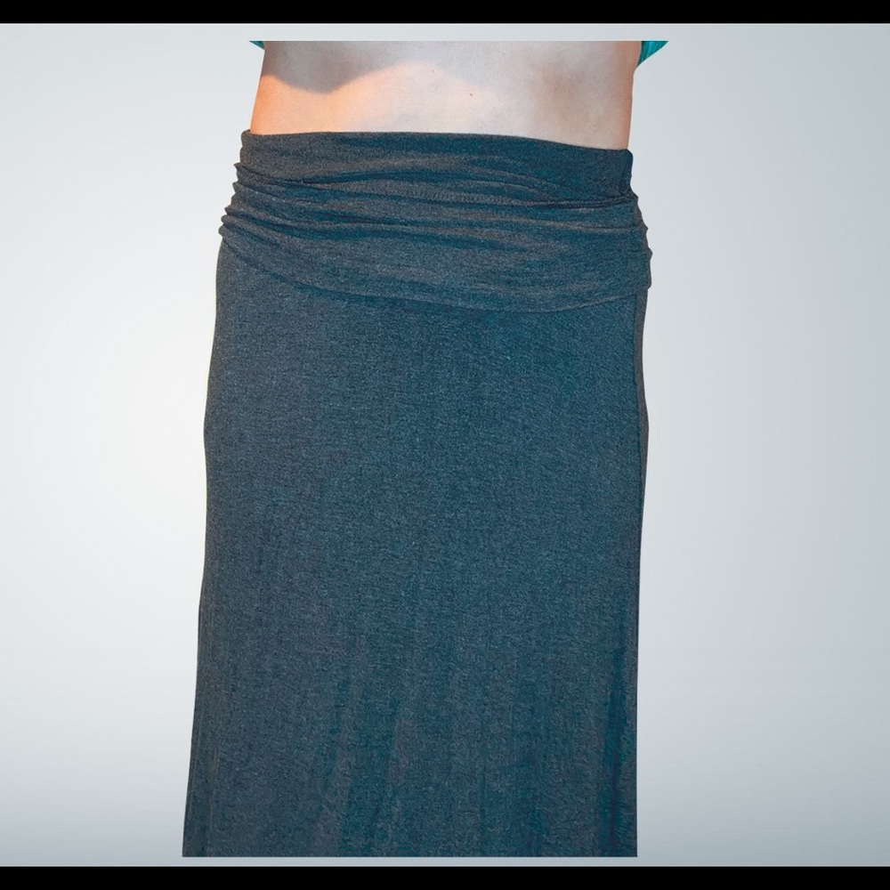 Gray Maxi Skirt